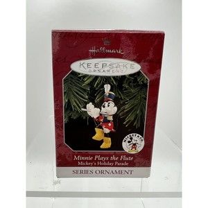 Minnie Plays The Flute1998 Mickey's Holiday Parade Hallmark Keepsake Ornament
